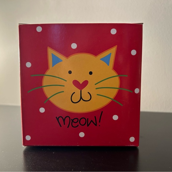 “Meow” Cat Christmas Glass Ornament by Coton Colors - Picture 5 of 5